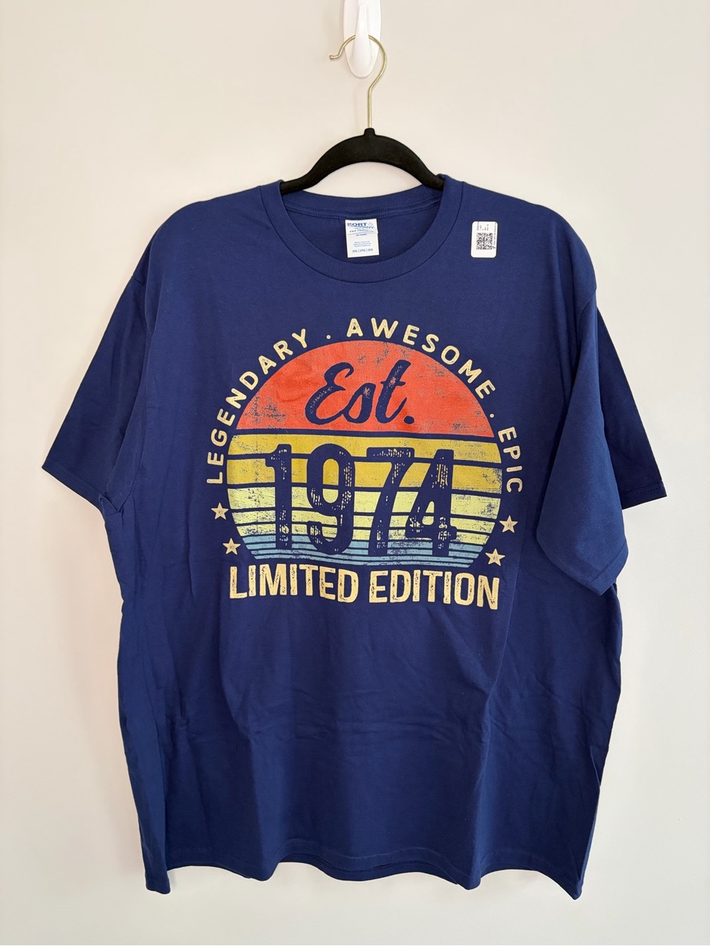 Port and Company Navy 'Est. 1974 Limited Edition' Graphic Tee